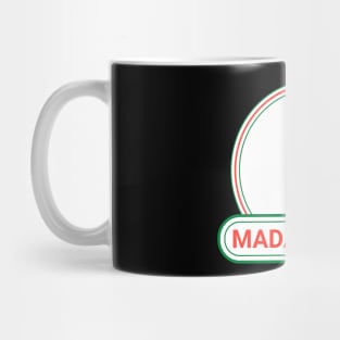 Madagascar Country Badge - Madagascar Flag Mug